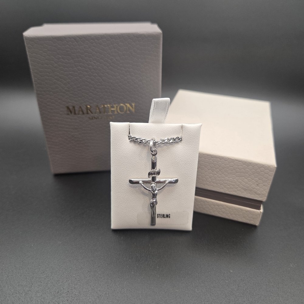 Marathon Crucifix Necklace